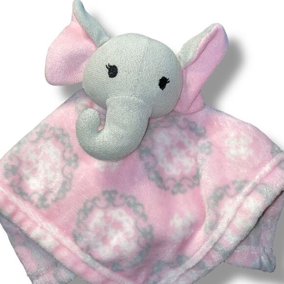 Hudson Baby Lovey Elephant Security Blanket Plush HB Stuffed Shower Nursery 14" - Picture 2 of 9